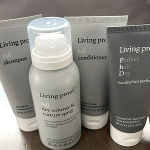 New living proof kit with travel bag